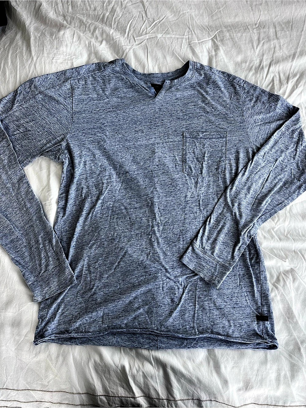 Good Man Brand Long Sleeve Tee in Blue Size Large Like New
